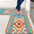 Boho Non-Slip Kitchen Mat Set (2-Piece)